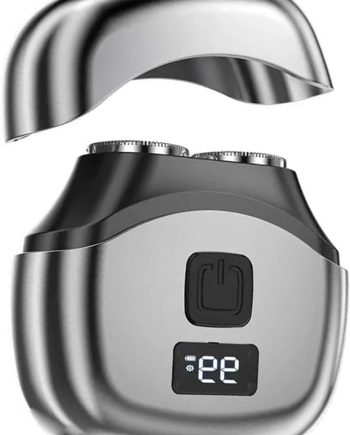 Portable Electric Razor for Men, Mini Shaver with LED Battery Indicator, Double Track Foil, Detachable Washable Cutter, Type-C Rechargeable, Cordless Razor