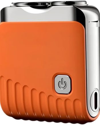 Mini Electric Shaver, 2026 New Dual Head Waterproof Rechargeable Razor Mini Wet Dry Shaving Razor for Travel Home (Orange)