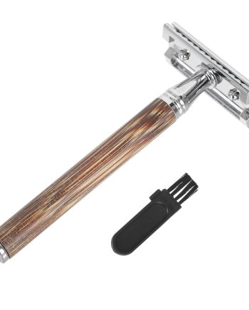 Vintage Double-Sided Manual Safety Razor with Handle, Portable Beard Shaving and Trimming Tool for Men’S Grooming and Travel, Blade Not Included