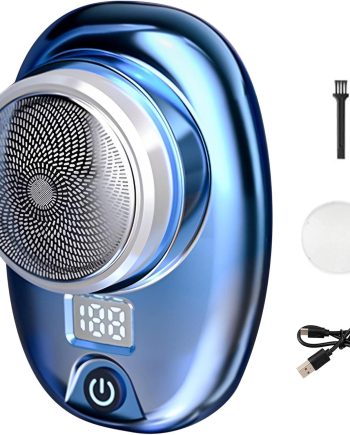 New Upgrade Mini Electric Razor, Electric Shaver, Pocket Size Portable USB Rechargeable Waterproof Shavers Easy One-Button Use Suitable for Men