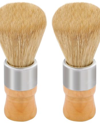 Shaving Brush, Nature Bristle Shave Brush, Luxury Shaving Brushes for Men as Gift for Father Boyfriend Husband (2 pcs Gift Box)