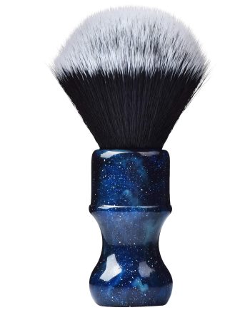 Luxury Synthetic Shaving Brush With Aesthetic Resin Handle, 24mm Extra Dense Knot